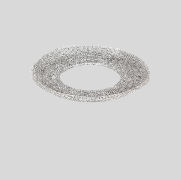 Rund metalfilter måtte