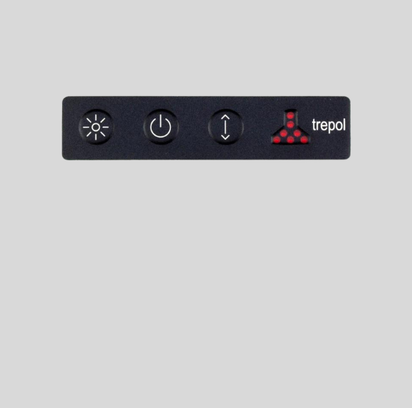 Touch panel i sort 